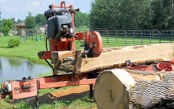 Our sawmill in action